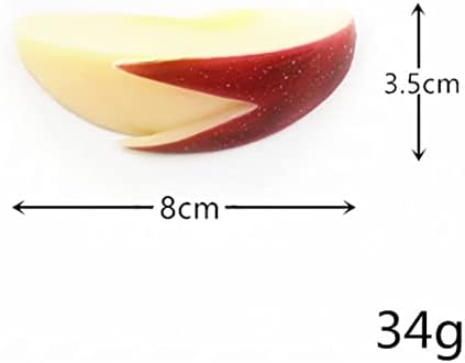 6PCS Realistic Artificial Fruit Apples Slices Decor