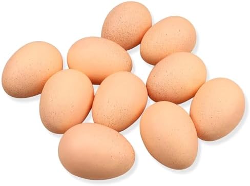 Lorigun 10pcs Artificial Egg Fake Food Decor Theater Prop
