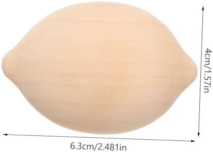 5Pcs Unfinished Wooden Lemon DIY Painting Kit