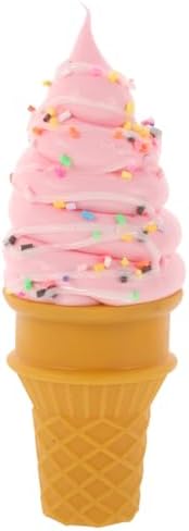 Cabilock Lifelike Ice Cream Cone Artificial Model