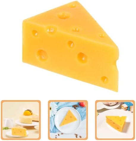 TOYANDONA Realistic Triangle Cheese Artificial Cheese Model