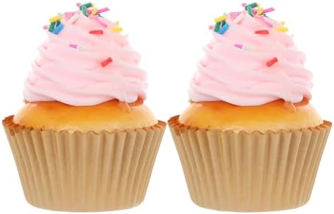 6 Piece Magnetic Pink Sprinkle Cupcakes Decor