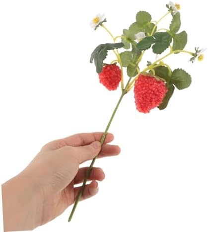 GLEAVI 5pcs Artificial Strawberry Plant Decor