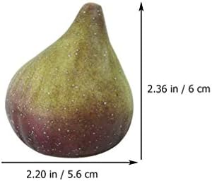 5PCS Artificial Fig Decor for Home Kitchen Photography Props
