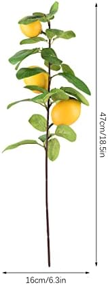 Artificial Lemon Branches for Kitchen Decor and Party Themes