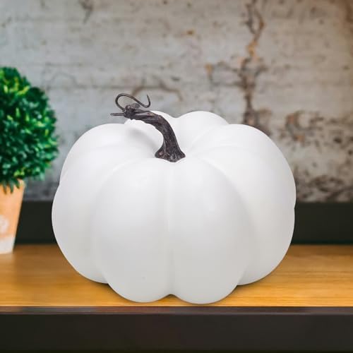 76 Inch White Artificial Pumpkin for Fall Decor