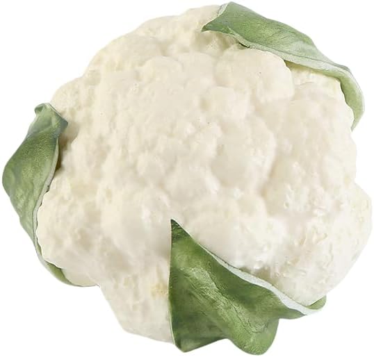 Realistic Artificial Cauliflower Decor Set 2pcs