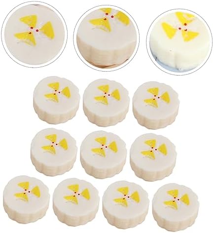 10pcs Artificial Banana Slices for Decor and Photography