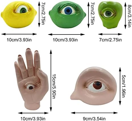 Halloween Artificial Lemon Ornament with Eye