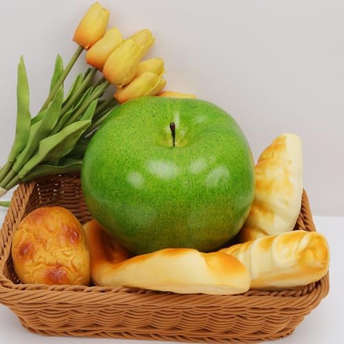 Gresorth 1pc Artificial Green Apple Decoration 16cm