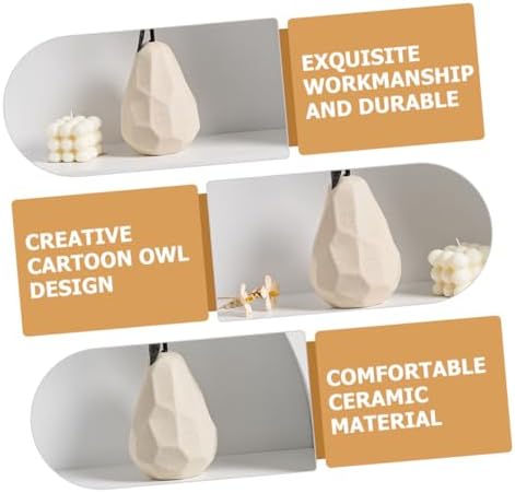 Pear Ornament Ceramic Desktop Decor Fairy Garden Art
