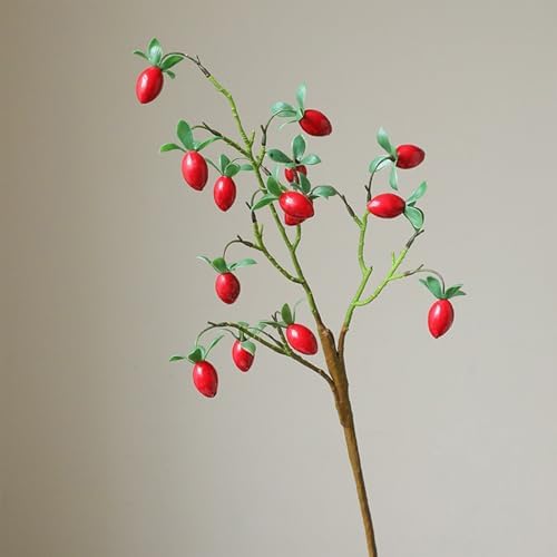 2 Pcs Artificial Fruit Branches for Home Decor