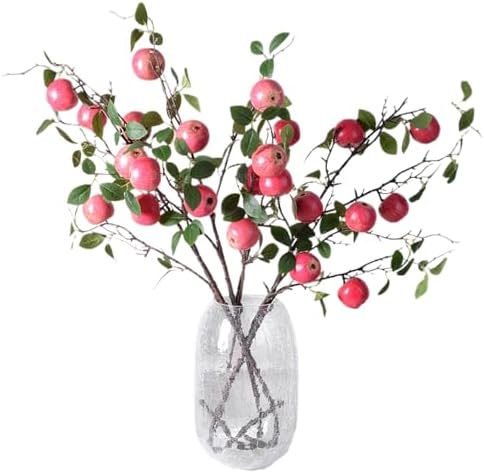 Lifelike Artificial Apple Branches for Home Decor