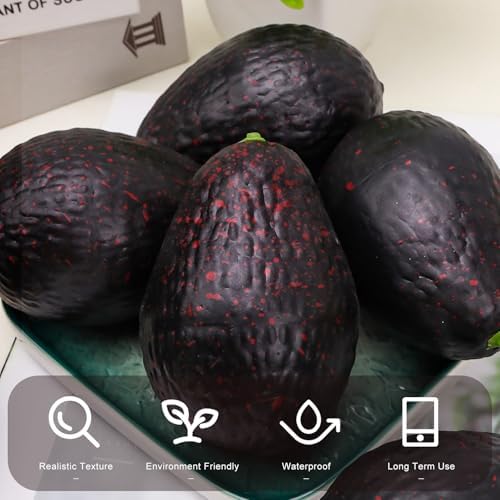 6pcs Lifelike Artificial Avocado Kitchen Decor