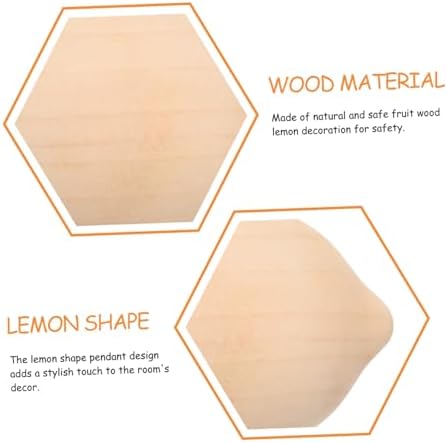 Uonlytech 5pcs Wooden Lemon Painting Craft Kit for Kids