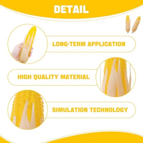 Woration 2pcs Artificial Corn Faux Lifelike Stalks