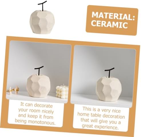 Ceramic Apple Sculpture for Home Decor