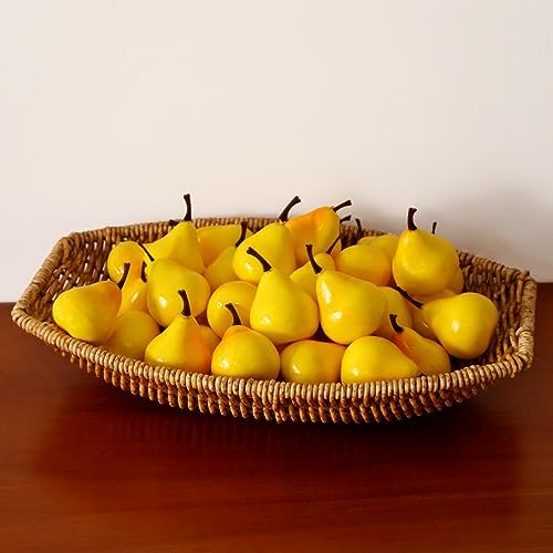 Lorigun 30pcs Lifelike Mini Pears Art Deco Props
