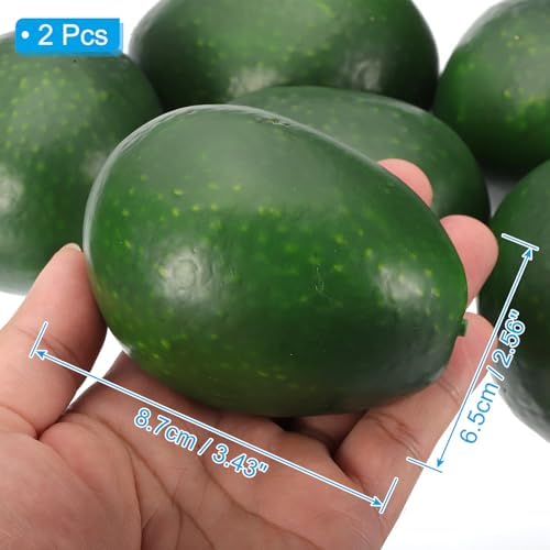 PATIKIL 2 Pcs Artificial Avocado for Home Party Decor