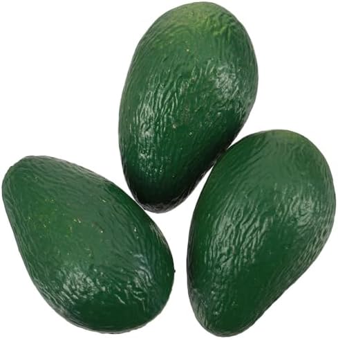 Realistic Fake Avocado Display Set of 3