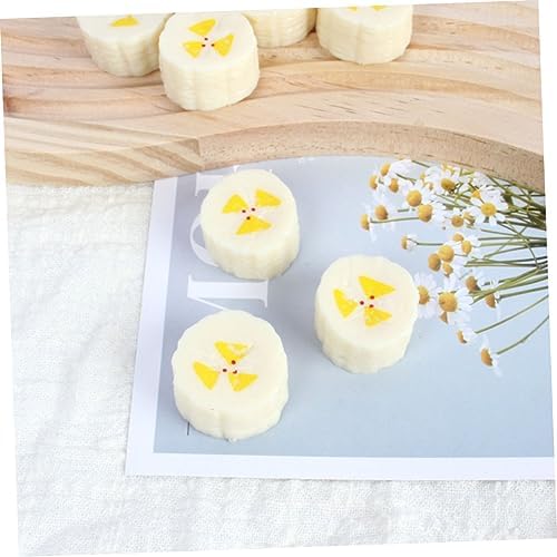 10pcs Artificial Banana Slices for Decor and Photography