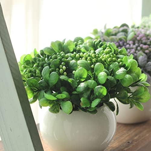 NUOBESTY 5pcs Lifelike Artificial Berries White Decor