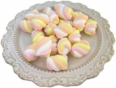 25 Pcs Realistic Fake Marshmallows Artificial Cotton Candy Photography Props