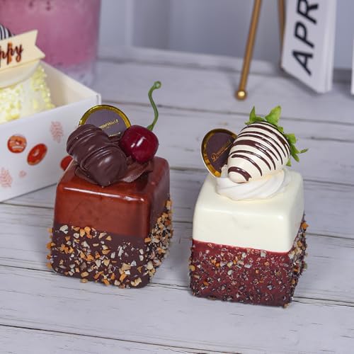 4PCS Realistic Artificial Cupcakes Set for Decorations