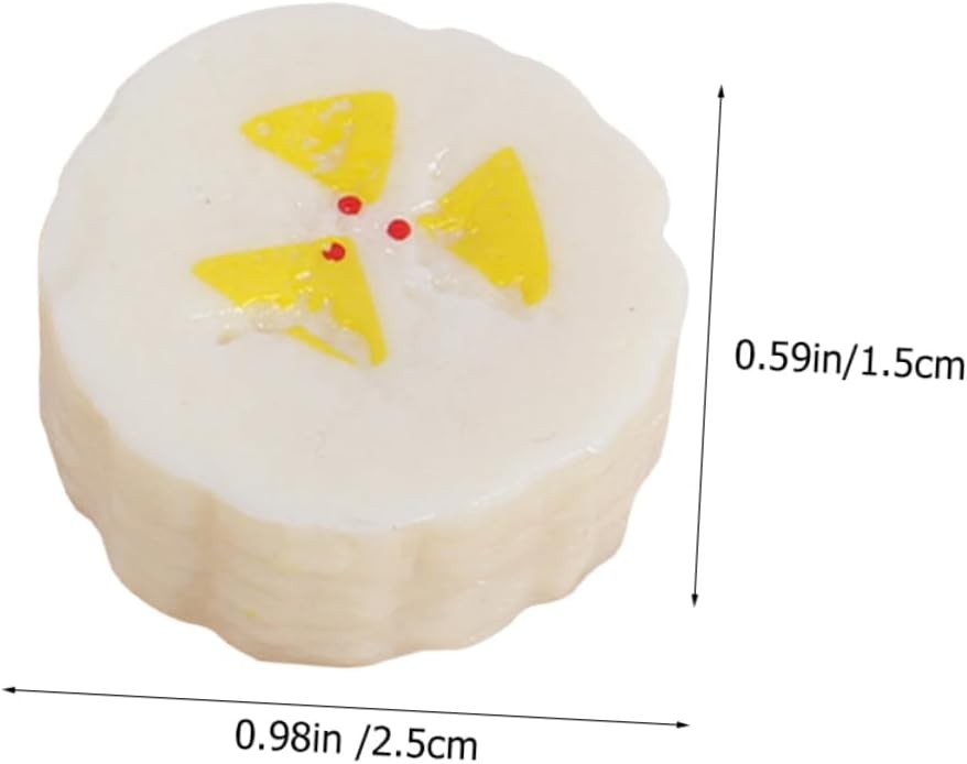 Zerodeko 10pcs Artificial Banana Slices Decor