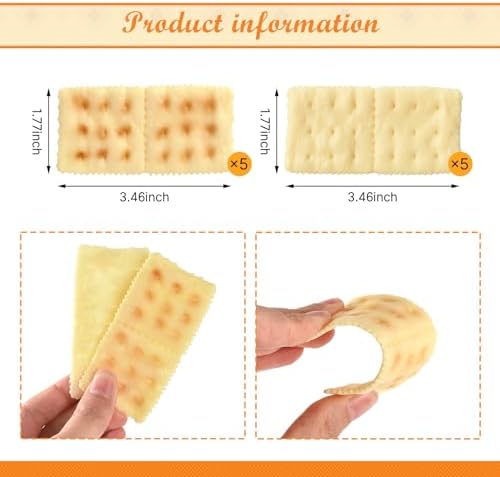 10 Pcs Realistic Artificial Soda Crackers Display Props