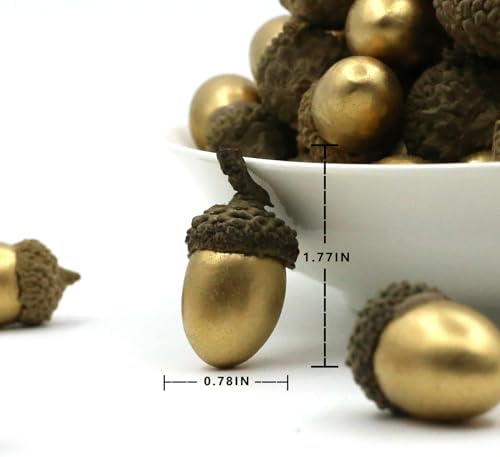 60PCS Artificial Acorns Fall Decor Vase Filler