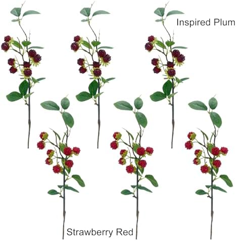 3pcs Faux Blackberry Berries Artificial Raspberry Home Decorations