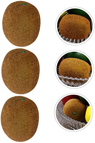 VICASKY 4Pcs Plastic Artificial Kiwi Fruit Decor
