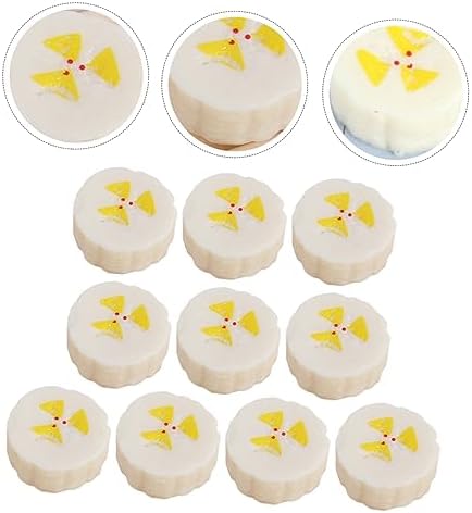 STOBAZA 10pcs Lifelike Artificial Banana Slices Decorations