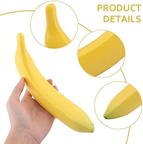 Loyanger Artificial Banana Set for Home Kitchen Decoration