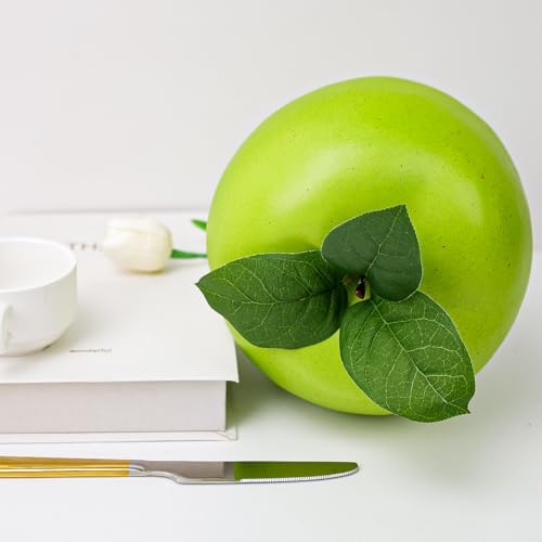 Folmywy Artificial Green Apple 74 Inch Lifelike Decoration