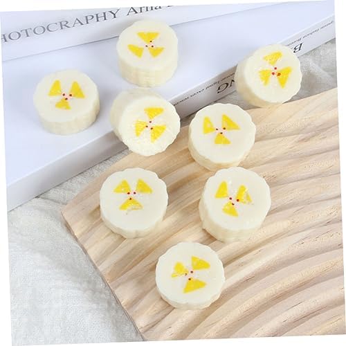 PRETYZOOM 10pcs Realistic Artificial Banana Slices Decor