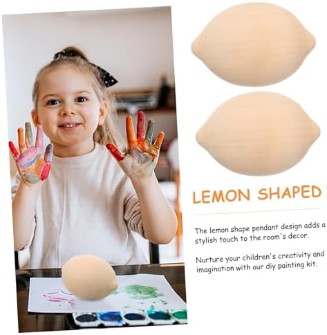 5Pcs Wooden Lemon DIY Painting Kit for Home Decor