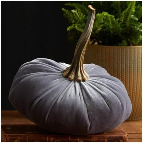 Halloween Pumpkin Ornament Pillow Velvet Handmade