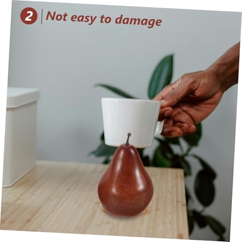 Cabilock 3pcs Artificial Faux Pear for Home Decor