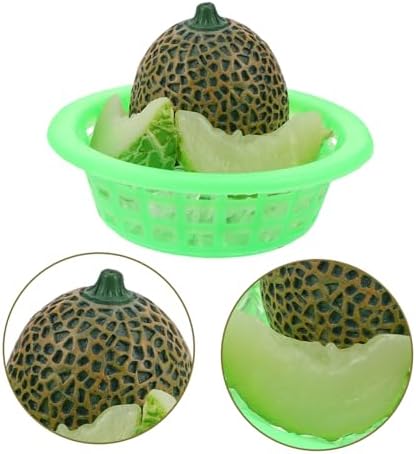 Hemoton Mini Iced Cantaloupe Decor Prop for Dollhouse Photography