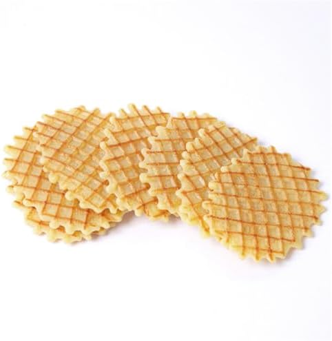 6PCS Artificial Waffle Cookies Models for Display and Decoration