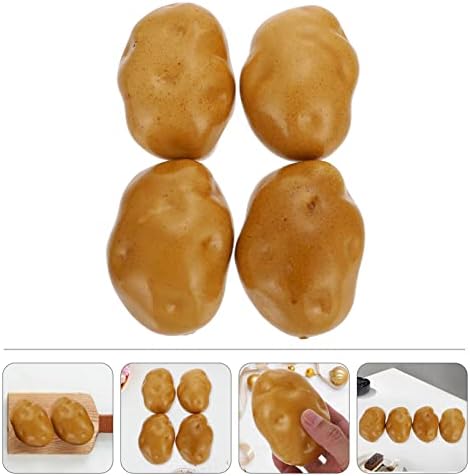 Zerodeko Artificial Potatoes 4PCS Home Decor