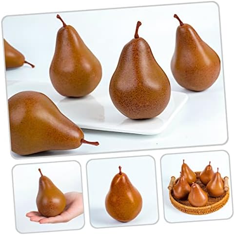 2Pcs Artificial Pear Decor for Home Kitchen Office