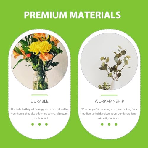 MAGICLULU 3Pcs Artificial Lemon Branches with Green Leaves