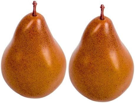Zerodeko 2Pcs Artificial Pear Models Realistic Decoration