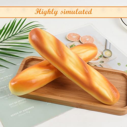 Realistic Artificial French Long Bread 2 Pcs