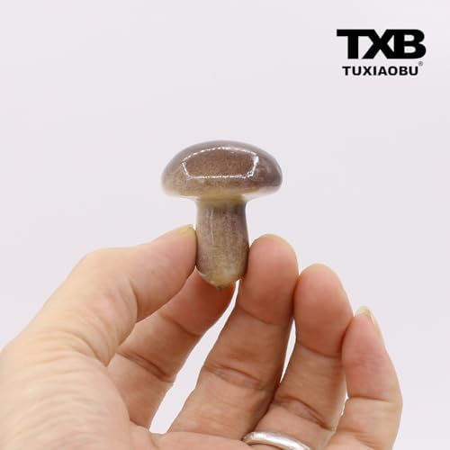 Tuxiaobu Artificial Mushroom Decorations 30 Pcs Brown