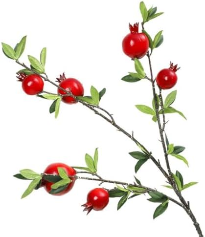 2 Pcs Artificial Fruits and Pomegranate Branches Bouquet