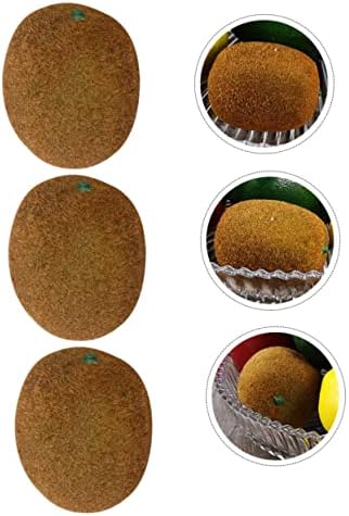 VICASKY 4Pcs Plastic Artificial Kiwi Fruit Decor